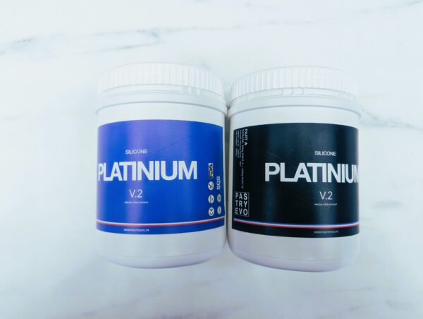 1 Kg Silicone Platinium alimentaire bleu V2